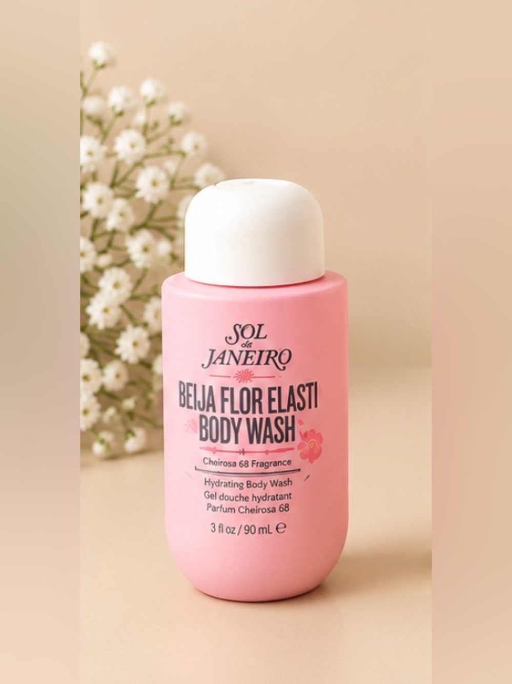 Sol de Janeiro Pink Beija Flor Elasti Hydrating Body Wash, 3 oz.